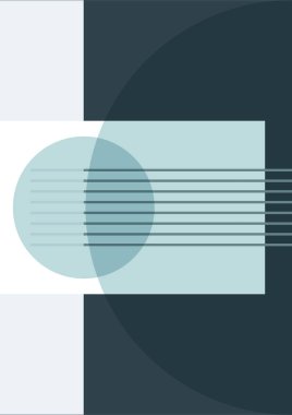 Soyut Düz Boho Geometrik Renk Tasarımı Posteri