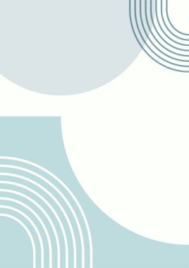 Çember Soyut Boho Geometrik Renk Tasarımı Posteri