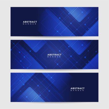 Şirket mavi bayrak tasarım arka planı