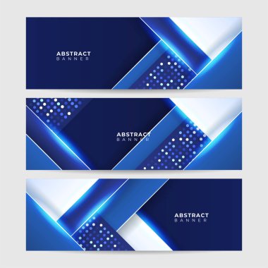 Şirket mavi bayrak tasarım arka planı