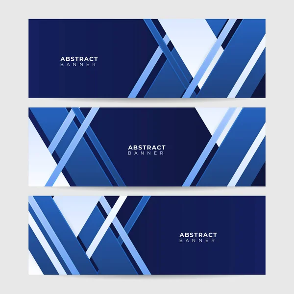 Corporate Business Blau Breit Banner Design Hintergrund — Stockvektor