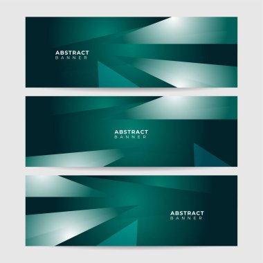 Şirket yeşil afiş tasarım arka planı