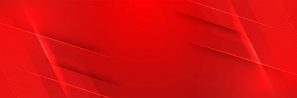 Ψηφιακή Δικτύωση Κόκκινο Ευρύ Banner Σχεδιασμό Φόντο Αφηρημένη Banner Σχεδιασμό — Διανυσματικό Αρχείο