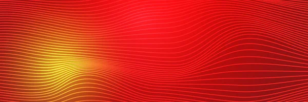 Streszczenie Neon Stylu Czerwony Szeroki Baner Tło Projektu Abstrakcyjny Baner — Wektor stockowy