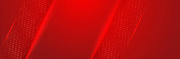 Corporate Neon Style Red Wide Banner Design Hintergrund Abstraktes Banner — Stockvektor