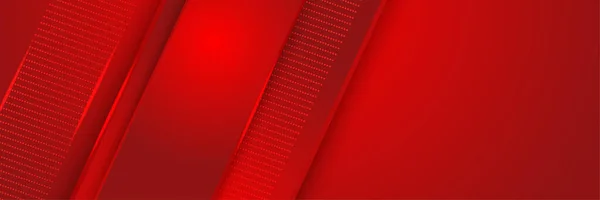 Corporate Neon Style Red Wide Banner Design Hintergrund Abstraktes Banner — Stockvektor