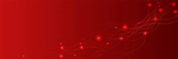 Mostrar Fondo Diseño Banner Ancho Rojo Abstracto — Archivo Imágenes Vectoriales