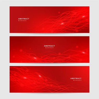 Ağ neon tarzı kırmızı geniş pankart tasarımı arkaplanı