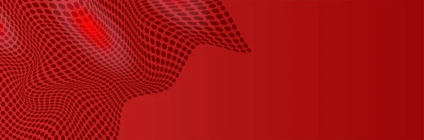Technologie Globální Červené Široké Banner Design Pozadí Abstraktní Banner Design — Stockový vektor