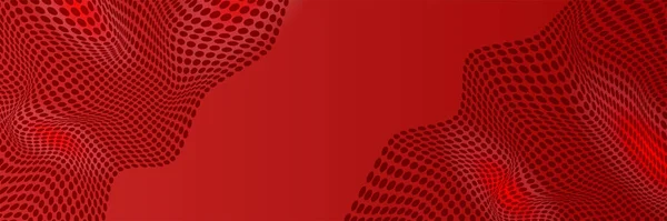 Технології Світового Червоного Широкого Банерного Дизайну Фону Абстрактний Дизайн Банера — стоковий вектор