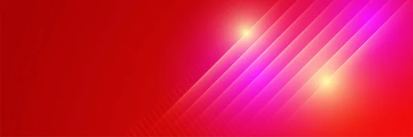 Τεχνολογία Παγκόσμιο Κόκκινο Ευρύ Banner Σχεδιασμό Φόντο Αφηρημένη Banner Σχεδιασμό — Διανυσματικό Αρχείο