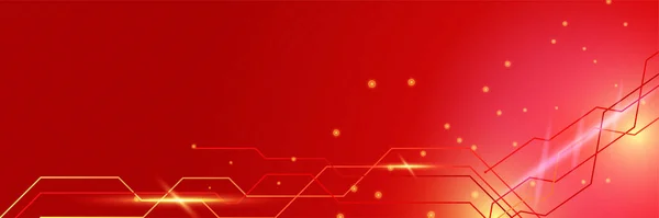 Абстрактно Неоновый Дизайн Красного Широкополосного Знамени Абстрактная Трехмерная Конструкция Баннера — стоковый вектор