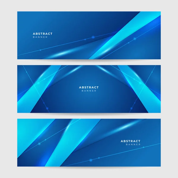 Corporate Business Blau Breit Banner Design Hintergrund — Stockvektor