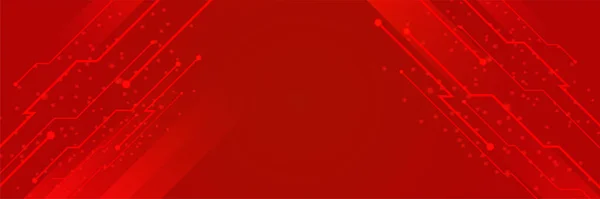 网络霓虹灯风格的红色宽横幅设计背景 带有深红色工艺几何背景的现代3D横幅设计 矢量说明 — 图库矢量图片