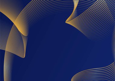 Lüks Soyut Altın Mavi kapak tasarımı arka plan