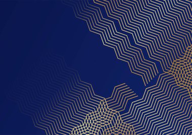 Lüks Soyut Altın Mavi kapak tasarımı arka plan