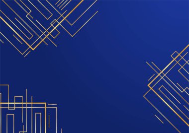 Lüks Soyut Altın Mavi kapak tasarımı arka plan