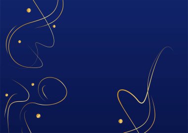 Lüks Soyut Altın Mavi kapak tasarımı arka plan