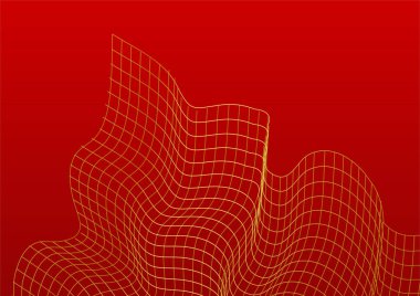 Soyut kırmızı ve altın yumuşak arkaplan