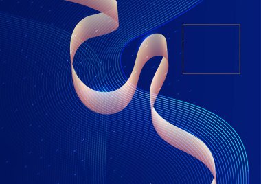 Lüks Soyut Altın Mavi kapak tasarımı arka plan