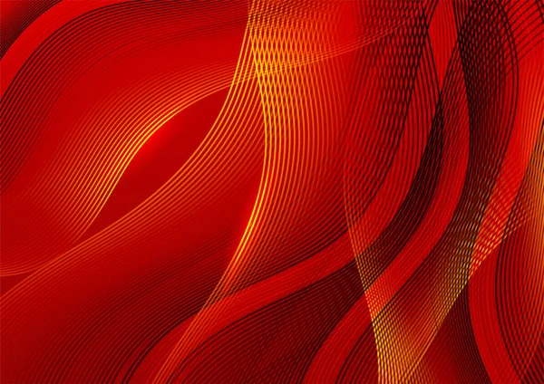 Abstracto Fondo Rojo Oro Suave — Vector de stock