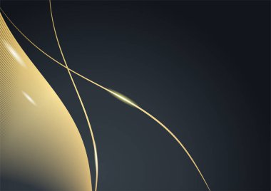 Lüks Soyut Altın Kapak Tasarımı Arkaplanı