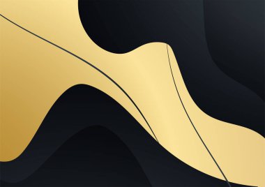 Lüks Soyut Altın Kapak Tasarımı Arkaplanı