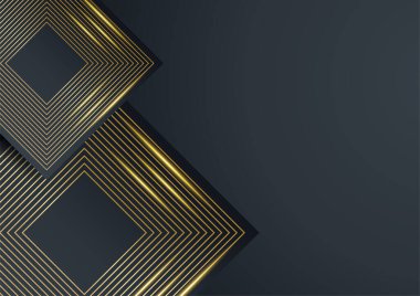 Soyut çizgi altın kapak tasarımı arka plan