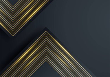 Soyut çizgi altın kapak tasarımı arka plan