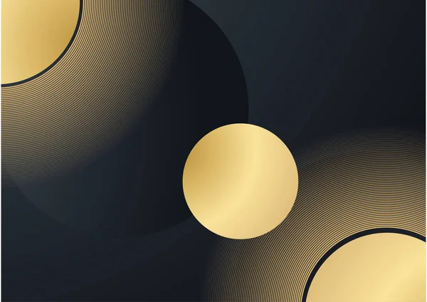 Luxus Abstrakte Goldene Schwarze Einband Design Hintergrund — Stockvektor