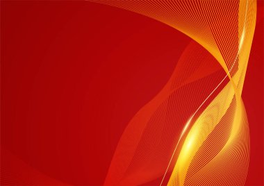 Soyut çizgi kırmızı altın kapak tasarımı arka plan