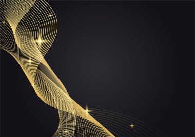 Lüks Soyut Altın Kapak Tasarımı Arkaplanı