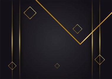 Soyut çizgi altın kapak tasarımı arka plan