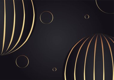 Soyut çizgi altın kapak tasarımı arka plan