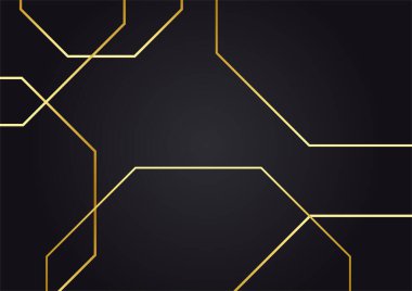 Soyut çizgi altın kapak tasarımı arka plan