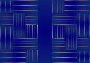 Soyut çizgi altın mavi kapak tasarımı arka plan