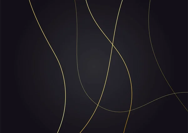 Luxo Abstrato Dourado Preto Capa Design Fundo —  Vetores de Stock