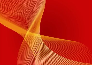Soyut çizgi kırmızı altın kapak tasarımı arka plan