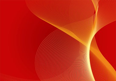 Soyut çizgi kırmızı altın kapak tasarımı arka plan