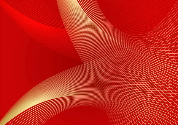 Luxe Abstract Rood Goud Cover Design Achtergrond — Stockvector