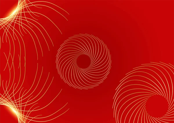 Ligne Abstraite Rouge Fond Conception Couverture — Image vectorielle