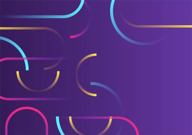 Modern gradyan mor Soyut renkli geometrik kapak tasarımı arka planı