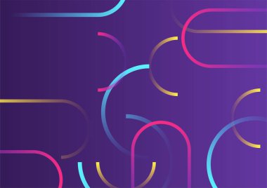 Modern gradyan mor Soyut renkli geometrik kapak tasarımı arka planı