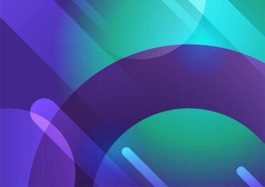 Modern gradyan yeşil mor soyut renkli geometrik kapak tasarımı arka plan