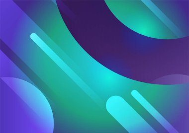 Modern gradyan yeşil mor soyut renkli geometrik kapak tasarımı arka plan