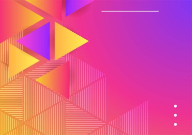 Modern gradyan mavi soyut renkli geometrik kapak tasarımı arka planı