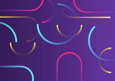 Modern gradyan mor Soyut renkli geometrik kapak tasarımı arka planı