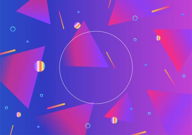 Modern gradyan üçgen mor Soyut renkli geometrik kapak tasarımı arka plan