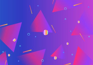 Modern gradyan üçgen mor Soyut renkli geometrik kapak tasarımı arka plan