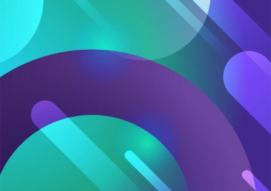 Modern gradyan yeşil mor soyut renkli geometrik kapak tasarımı arka plan